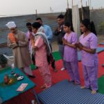 Yoga camp organized at Arail Someshwar Ghat