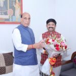 Minister Nandi accords grand welcome to Rajnath Singh, shares excellent bonhomie
