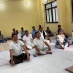 International Yoga Day celebrated at Hindi University