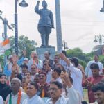 Sacrificing Pradhan won’t save Modi: Shekhar Bahuguna after embarking on dharna & leading march