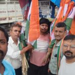 Tricolor flag distribution from house to house