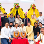 Crown of Lord Krishna and Baladau worshipped amidst Vedic chants
