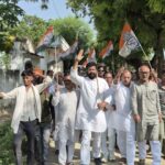 “Vote Chor Gaddi Chhod Yatra” draws massive crowd