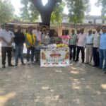 Service work done by Lions Club City in Leprosy Ashram